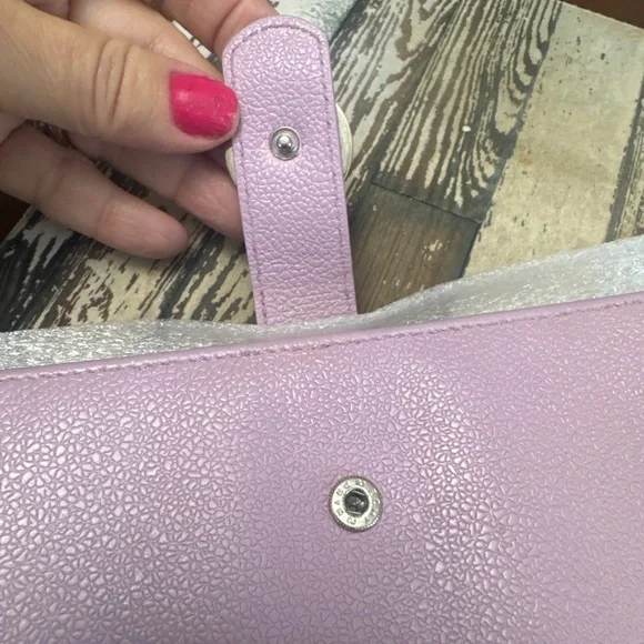 *Bvlgari* Pretty Lavender Lilac Leather Wallet $680 RV PRELOVED VGUC - Picture 4 of 6